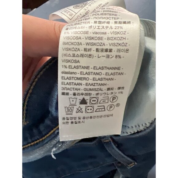 Levis Womens 512 Shaping Slim Fit Jeans Size 12 W 31 Medium Wash - Picture 10 of 12